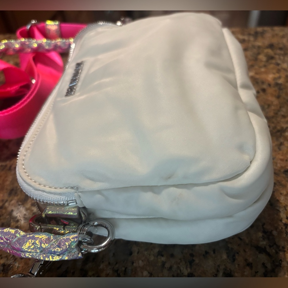 MZ Wallace White Crossbody Bag with Pink Strap - Picture 11 of 16
